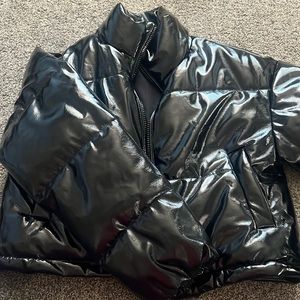 Faux leather jacket